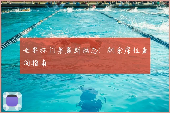 世界杯门票最新动态：剩余席位查询指南